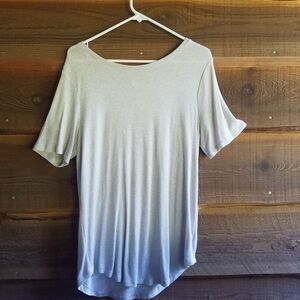 OLD NAVY Slouchy Beige Short Sleeve Tee | Layering Piece | Relaxed Fit | FLOWY
